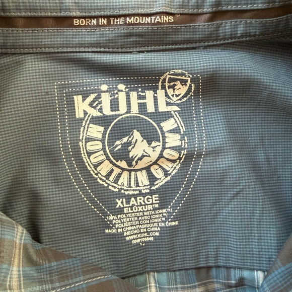 KUHL Men's Response Button Down in Blue Mirage - Picture 4 of 5